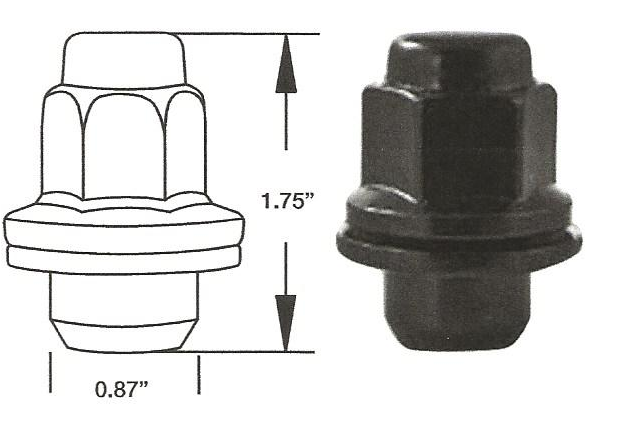 BLACK DUPLEX MAG WITH ATTACHED WASHER